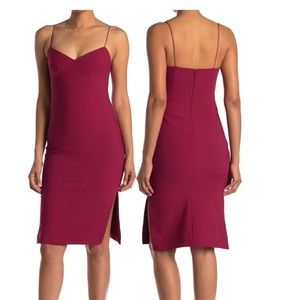 LIKELY Women's Caprio Corset Midi Cocktail Dress